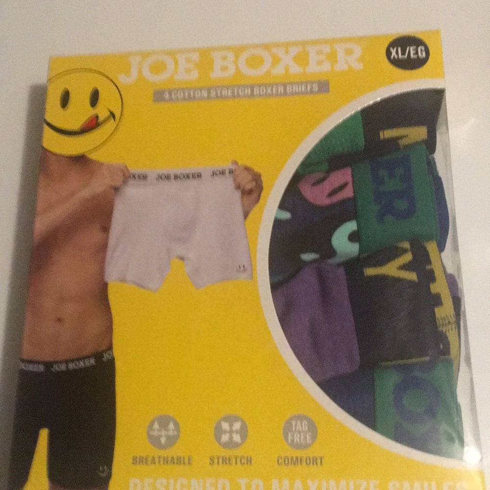 Joe Boxer 4 pack of cotton stretch boxer briefs